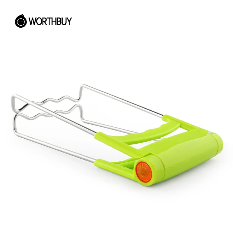 WORTHBUY нержавеющая сталь пластины зажимы кухня анти ожоги щипцы с нескользящей