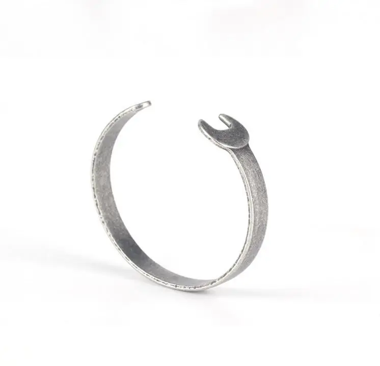 Винтаж Рок из нержавеющей стали инструменты мотоцикл механический браслет для