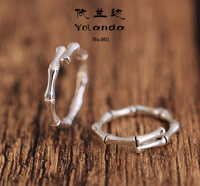 Роскошные ювелирные изделия классические кольца из бамбука для женщин женские