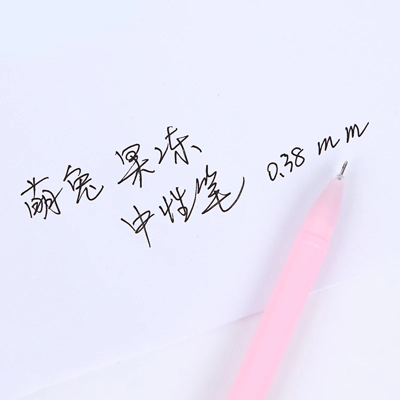 4 шт. кавайные заячьи ушки черные гелевые ручки с чернилами Милая мультяшная