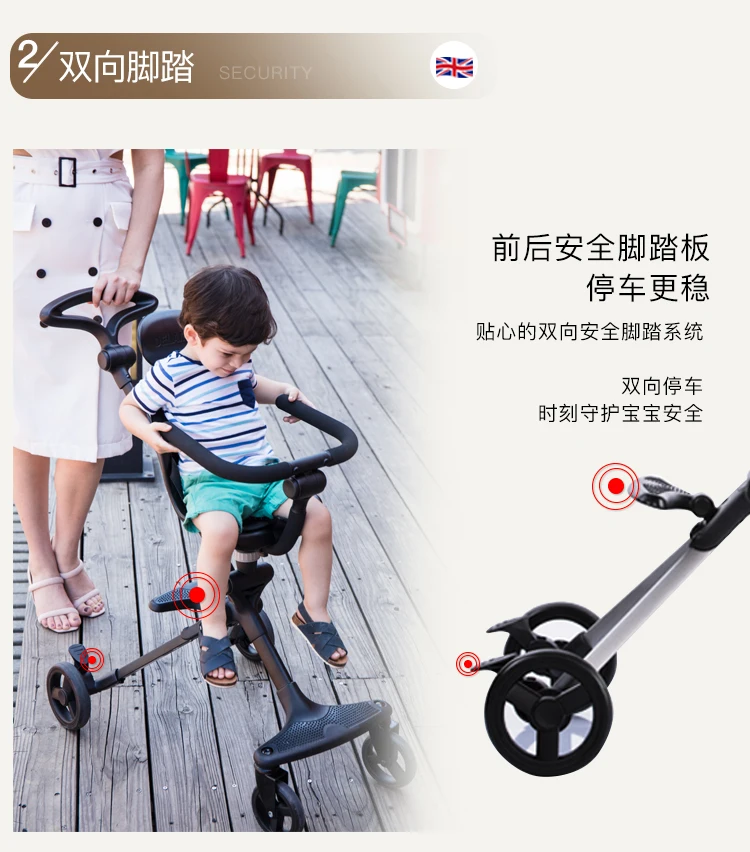 Dsland Doux bebe INBB finfin stok, самокат, детская коляска, 2 стороны, высокая, роскошный зонт, коляска, Трайк, супер стабильный, удобный инструмент для покупок