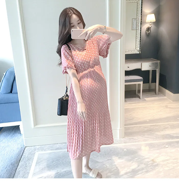 Летнее платье для беременных модная женская одежда 2018 Одежда платья