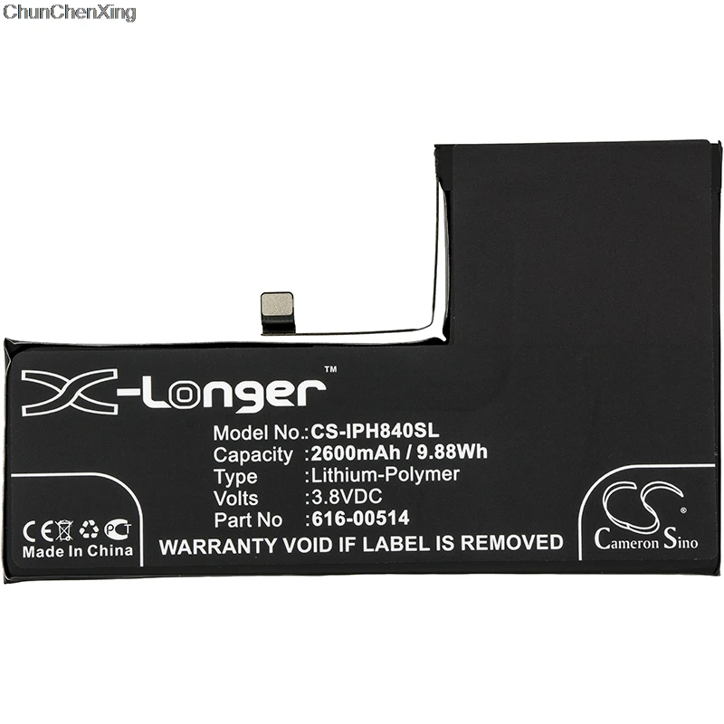

Cameron Sino 2600mAh Battery 616-00514 for Apple A1920, A2097, A2098