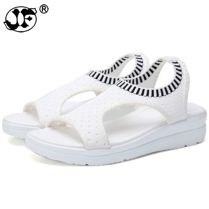 

Women Sandals New Female Shoes Woman Summer Wedge Comfortable Sandals Ladies Slip-on Flat Sandals Women Sandalias ghn78