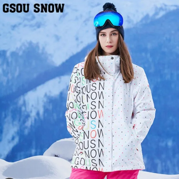 as shown Gsou зимние женские камуфляжные куртки для катания на лыжах, Женская куртка для сноубординга, зимняя парка, женская спортивная куртка для улицы, лыжная одежда, много моделей - Цвет: as shown