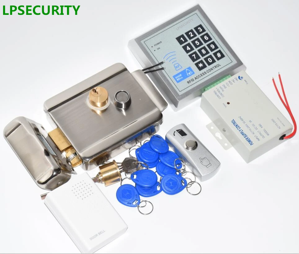 LPSECURITY RFID система контроля допуска к двери комплект с блокировкой клавиатуры +