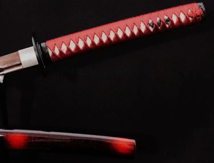 Японский Катана KILL BILL меч черный и красный сложенный стальной полный TANG Blade|blade