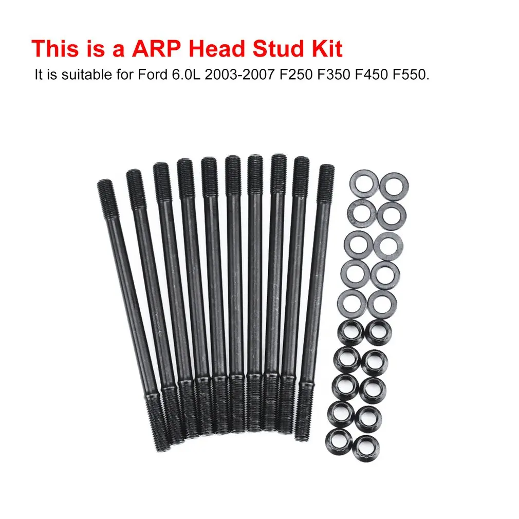 ARP головной комплект для Ford 6.0L 2003-2007 Powerstroke Diesel F250 F350 F450 F550 болт с цилиндрической