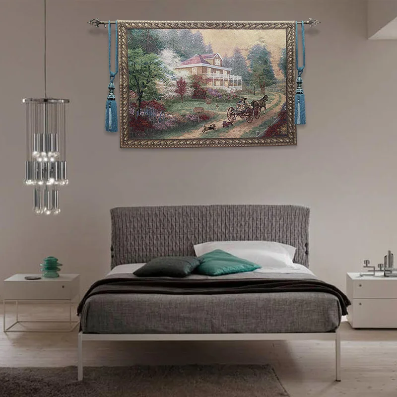 

Belgium tapestry Pastoral scenery,"A holiday",The sitting room tapisserie,100X138CM, GT-DJ0019