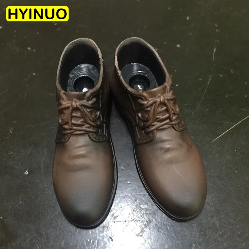 1:6 Scale Brown Leather Shoes Black In-line Model Figure Fit For 12&quot Body Action Figures Doll Accessories | Игрушки и хобби