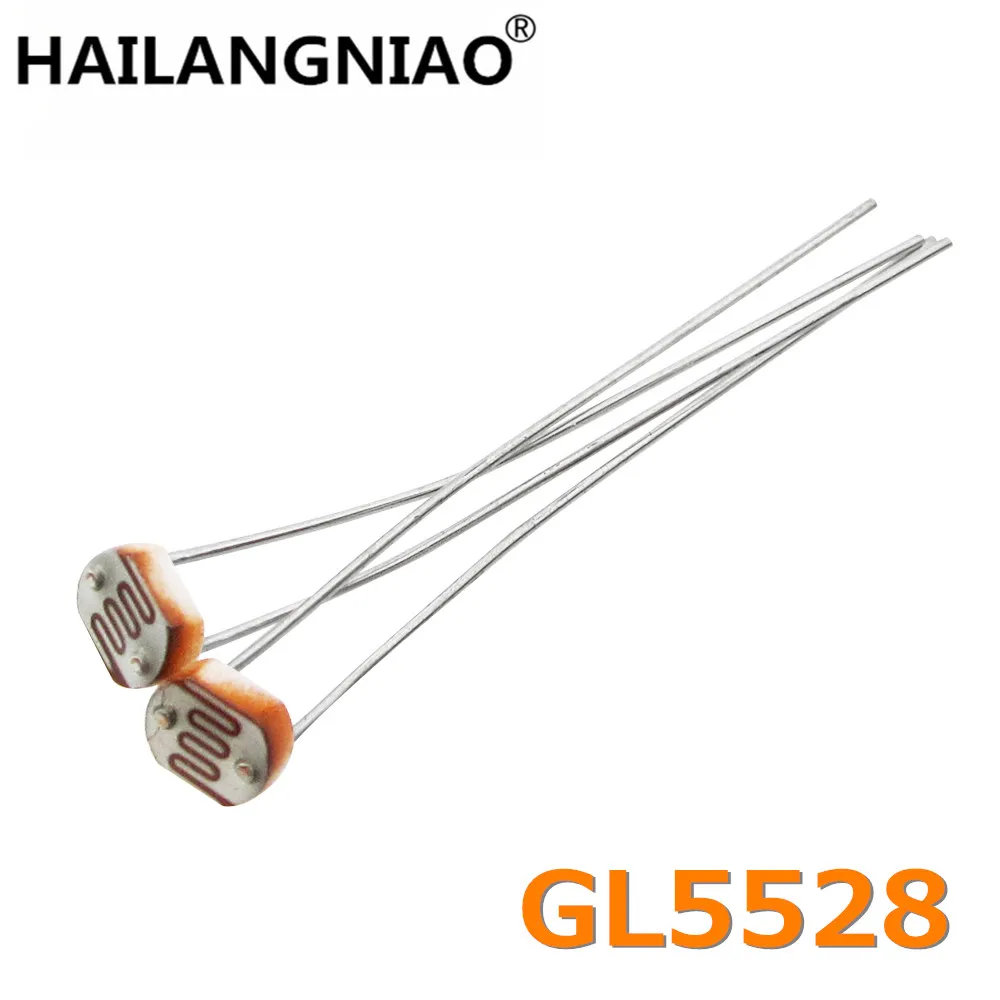 

new 100 pcs Photo Light Sensitive Resistor Photoresistor Optoresistor 5mm GL5528