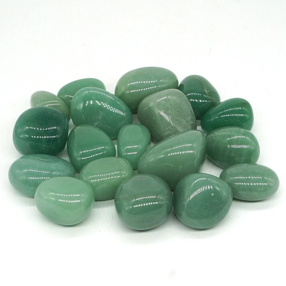 

green aventurine quartz crystal tumbled large stone reiki healing natural stone and minerals home decoration for sale 100g
