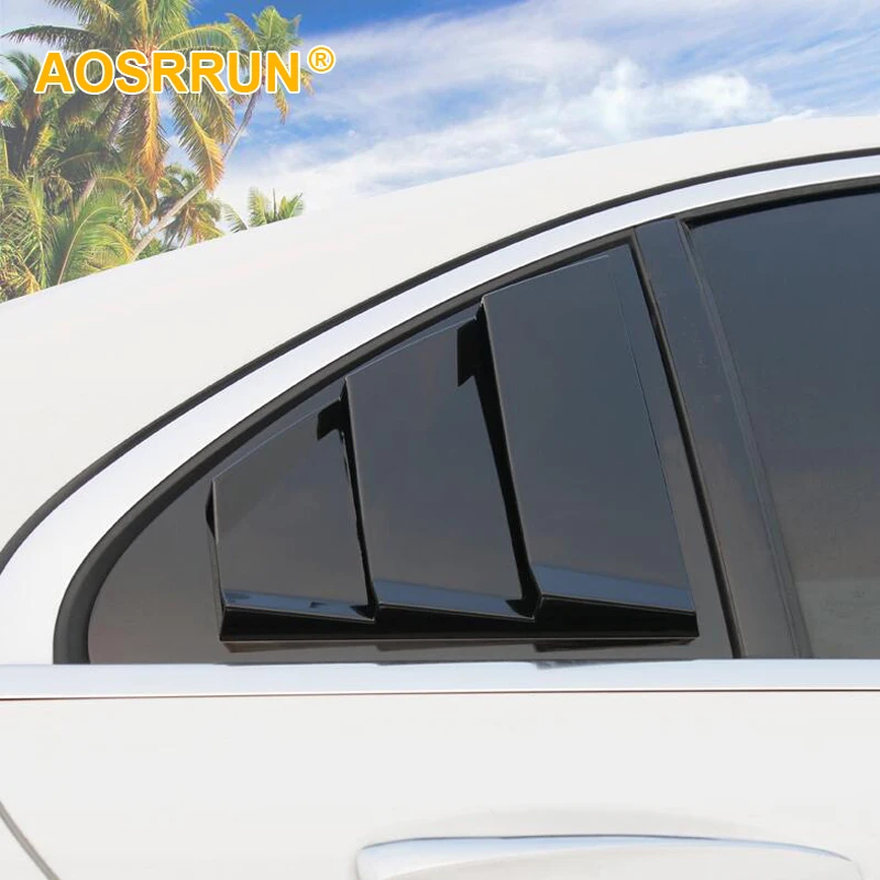 Для 2015 2019 Mercedes Benz C W205 mercedes w205 amg Class CLA W117 A W176 жалюзи отделка окна