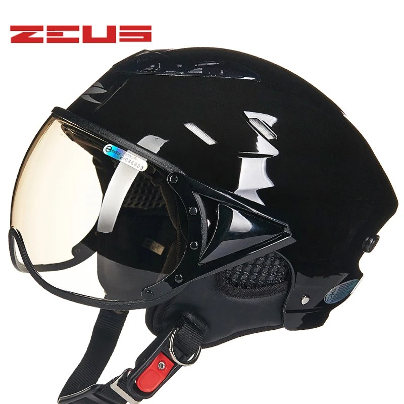 Мотоциклетный шлем ZEUS 125B HD большой козырек для электроскутеров и квадроциклов