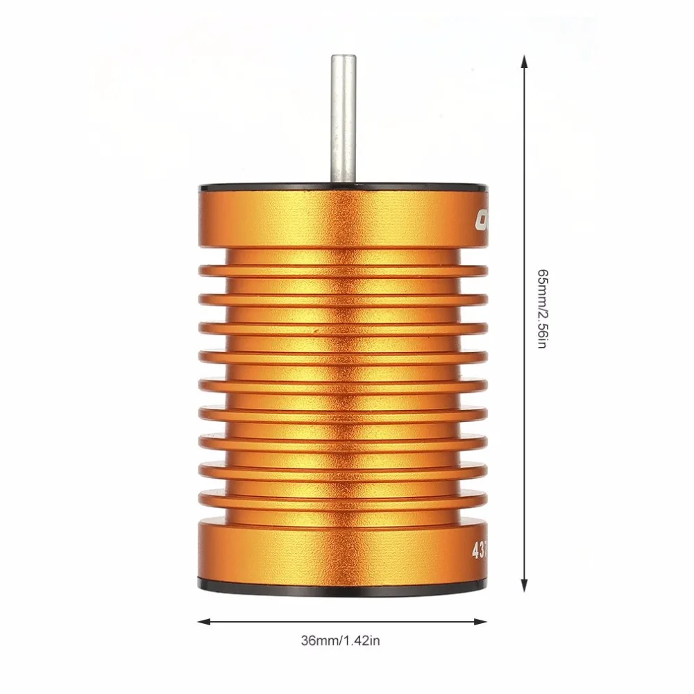 Мотор Радиоуправляемый 1:10 9T 4370KV 10T 3930KV 4P Бессенсорный бесщеточный мотор CNC для 1/10
