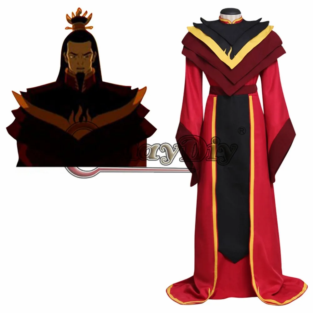 Аватар: The Legend of Aang последний надувной огненный костюм для косплея Ozai Взрослый
