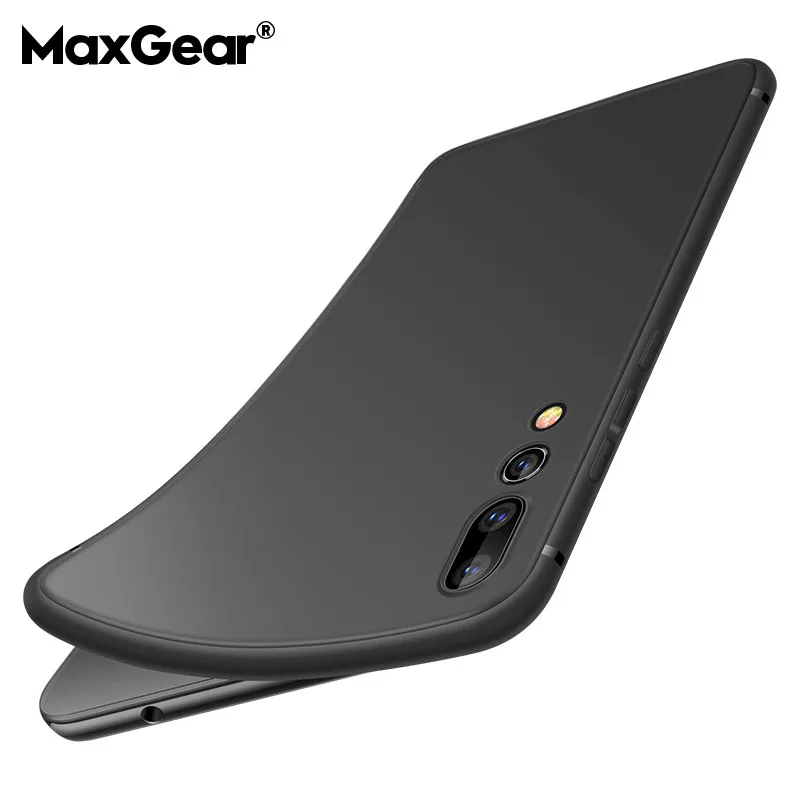 Силиконовый чехол MaxGear для Huawei P9 P10 P20 Lite Plus матовая задняя крышка из ТПУ матовый
