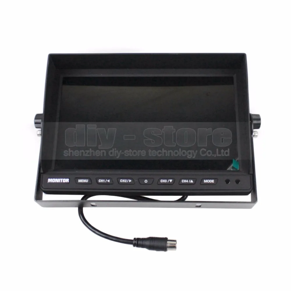 DIYSECUR DC12V 24V 10 дюймов 4 Сплит четырехъядерный ЖК экран цветной видео монитор