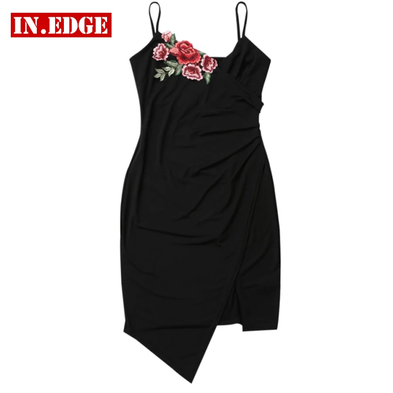 Летние Элегантные пикантные Асимметричный Спагетти ремень платья Bodycon Для