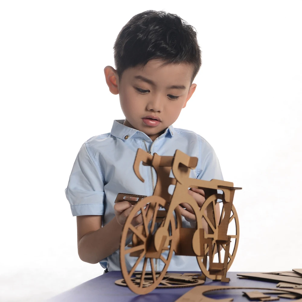 3D Puzzle Велосипедный Спорт Модель Бумага Craft Детские развивающие Игрушечные