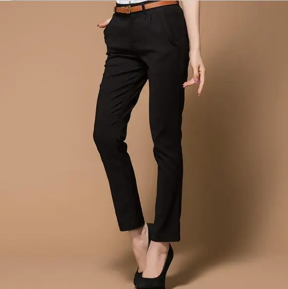 Женские повседневные штаны наряд OL Классические Брюки обтягивающие Большие