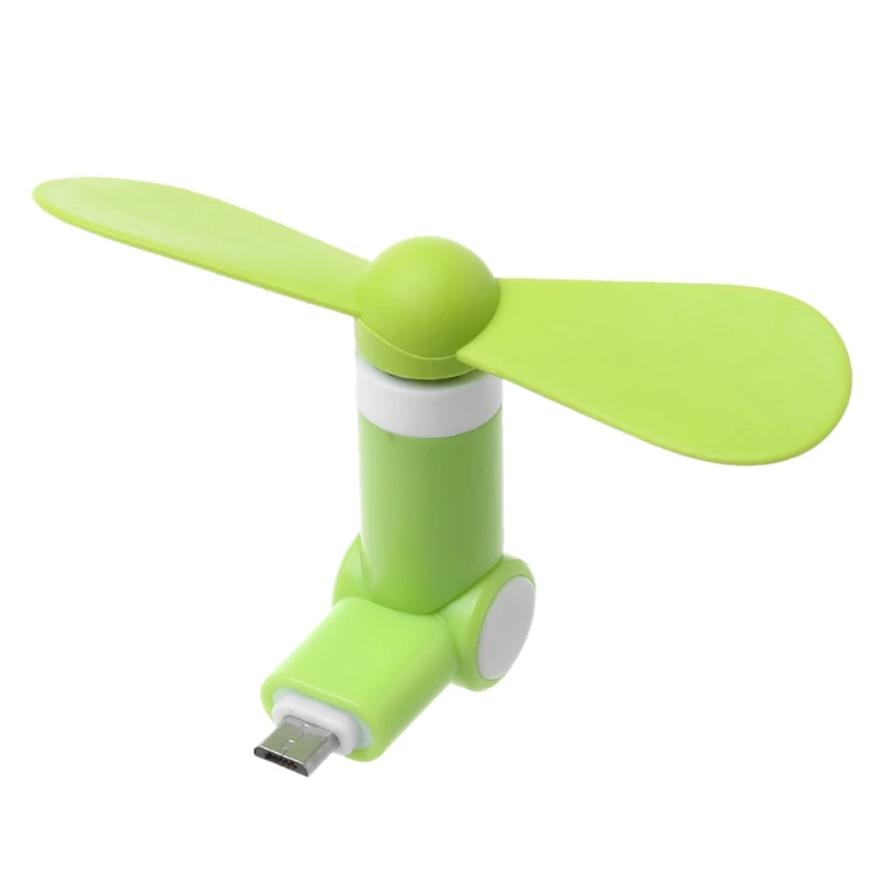 Вращающийся на 180 градусов вентилятор с Micro USB для телефонов Samsung Xiaomi Huawei Android