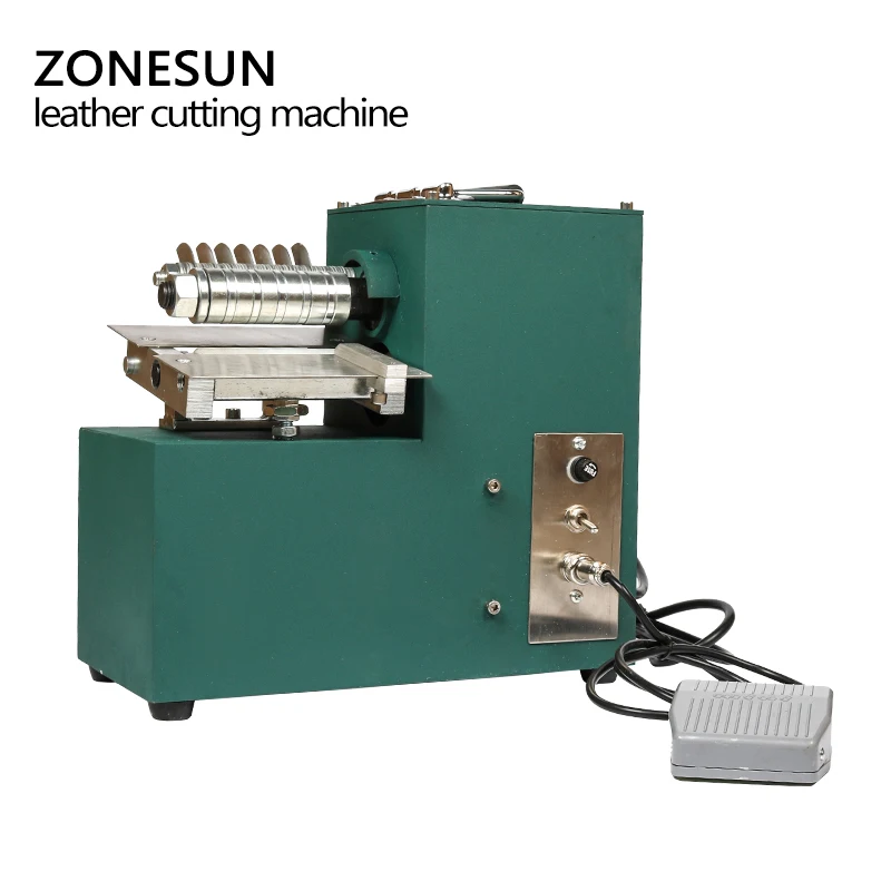 Резак для кожи ZONESUN с одной головкой резак прямой бумаги растительного дубления |