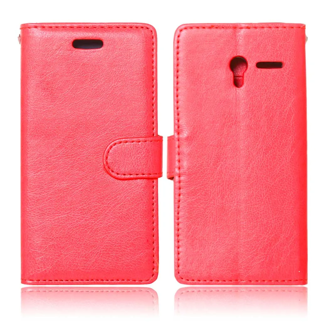 Сплошной цвет кожаный чехол для Alcatel One Touch Pixi 3 (4027 &quot) OT 4 5 4027X 4027D 4028A 4028E двойной Pixi3