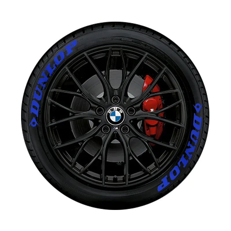 blue 8 set Автомобильный тюнинг, Универсальный 3D логотип, наклейка на колесо шины, авто стиль мотоцикла, на заказ, забавное Спортивное украшение, наклейки - Название цвета: blue 8 set