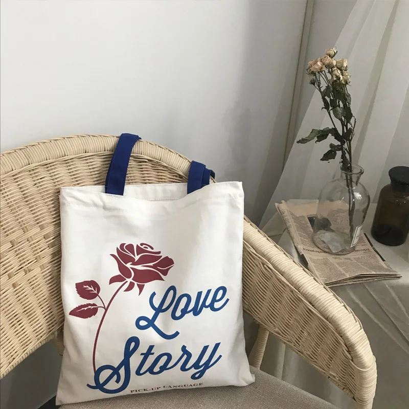Youda Новая Роза печати Tote Портативный повседневное Женская сумочка колледж Стиль