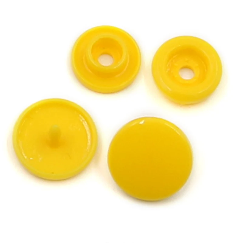 Yellow Савица 50 компл./лот(200 шт.) 10 мм комбинированные кнопки для одежды T3 Круглый Смола застежка на пуговицах для маленьких Одежда Ремесло Материал LX499 - Цвет: Yellow