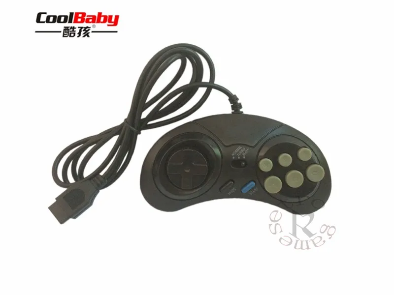 Классический проводной игровой контроллер для SEGA Genesis геймпад с 6 кнопками Mega Drive