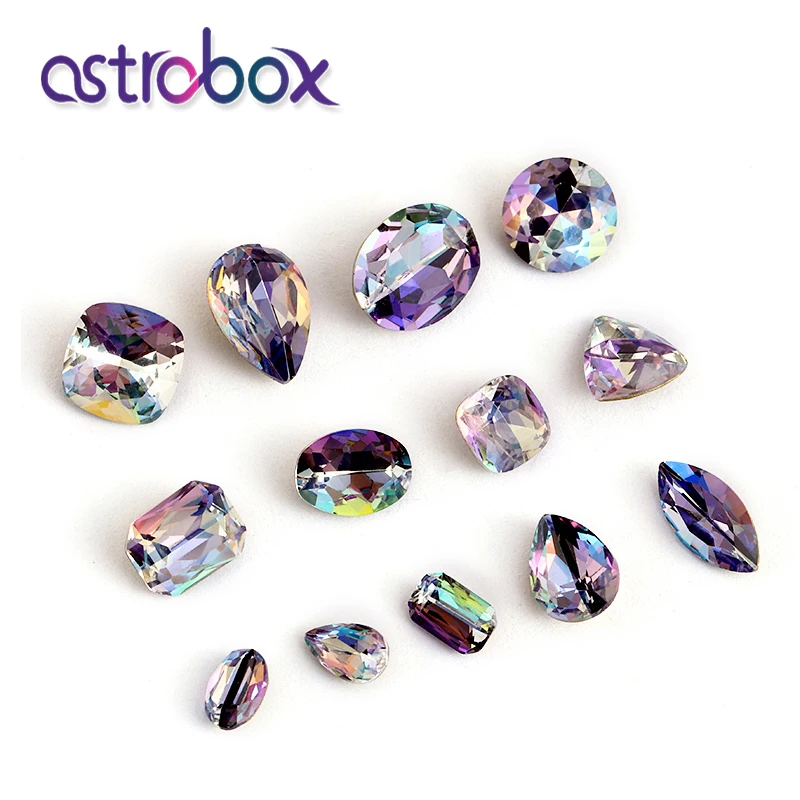 Nail Art Rhinestones Stones Jewelry Decoration sticke Tanzanite Laser Rhinestone Strass Glass rhinestones for clothing | Дом и сад