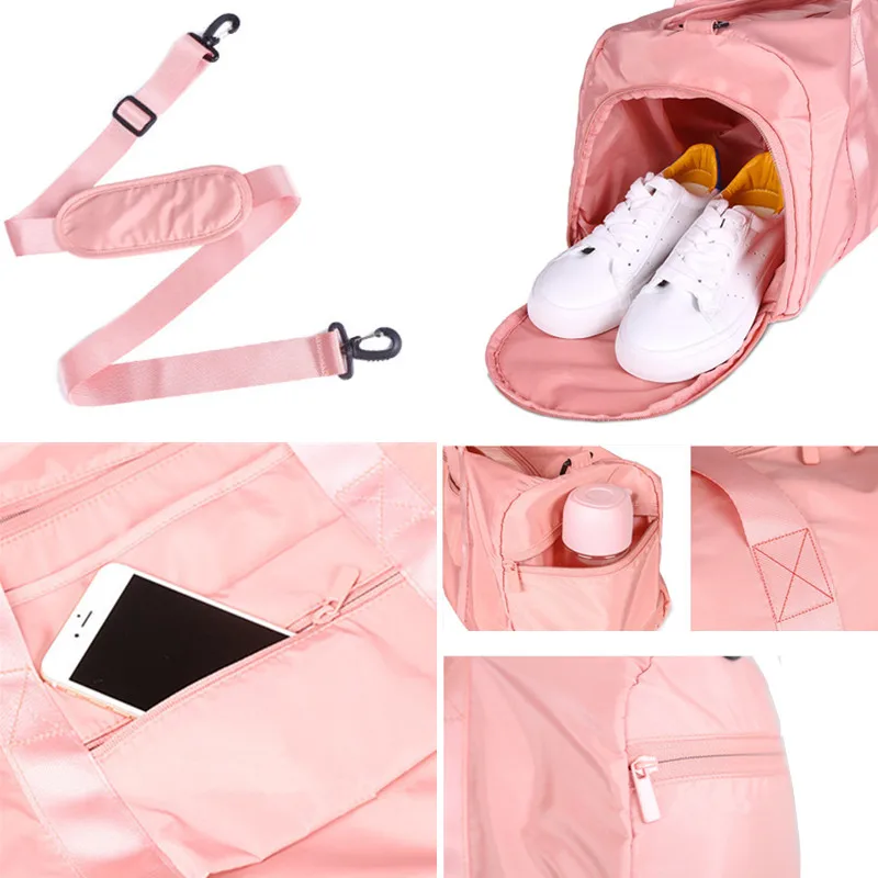 

Men Women Travel Bag Portable Shoulder Weekend Overnight Waterproof Organizer Clothes Shoes Storage Pouch Luggage Duffle Tote