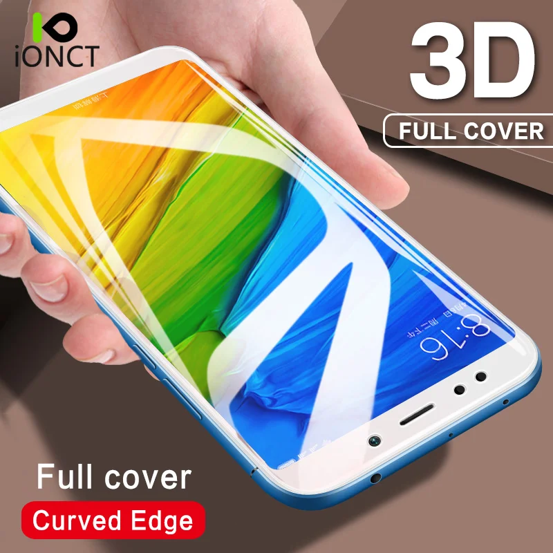 Защитное стекло Ionct закаленное 3d с полным покрытием для Xiaomi Redmi 5 5plus 5A note 5Pro