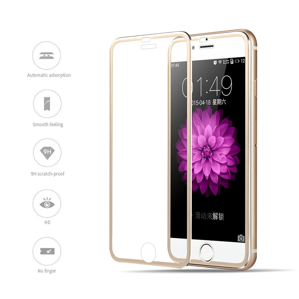 2 шт./лот 3D полная защита из закаленного стекла для экрана пленка iPhone6 стеклянная