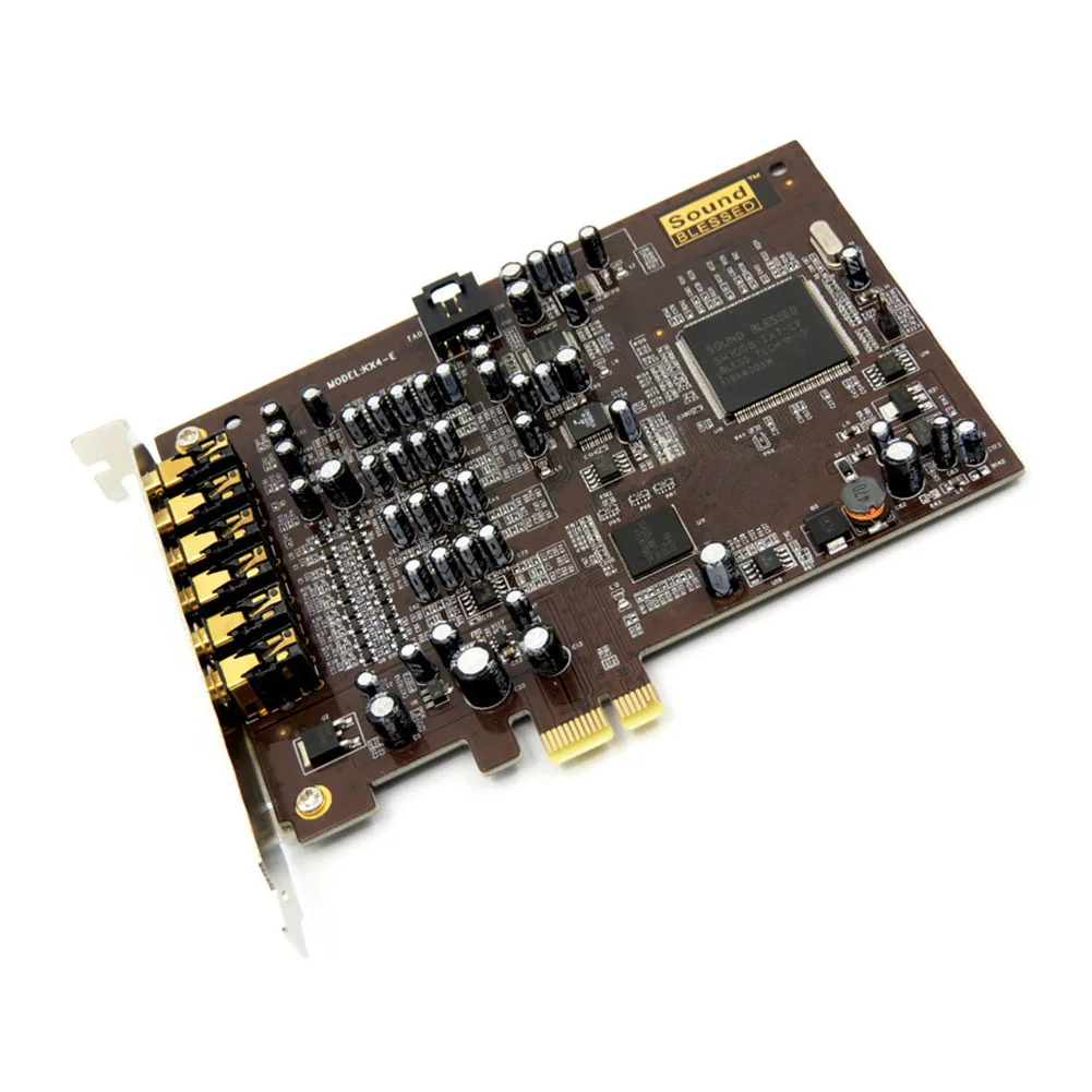 SB1550 7 1 гарнитура микрофон бластер ПК Настольные ноутбуки KTV адаптер пение PCI-e