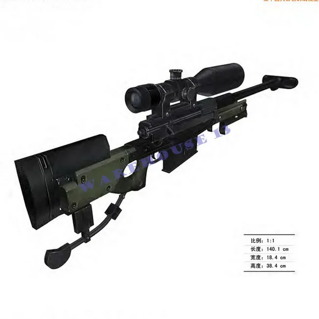 Бесплатная доставка бумажная модель оружие AW50 снайпер rifle1 : 1 масштаб / пистолеты