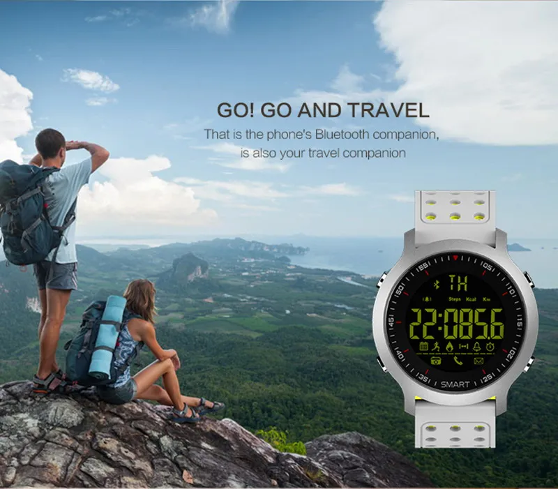 Смарт-часы SMARCENT EX18 5 АТМ водостойкие Bluetooth 4,0 звонки SMS напоминание Шагомер монитор сна Совместимость Android iOS