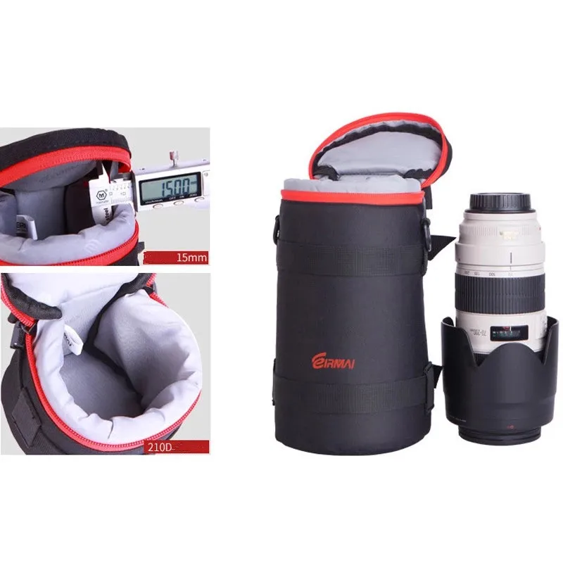 Нейлоновые функциональные сумки для объективов EIRMAI чехол DSLR камер объектива 70 200