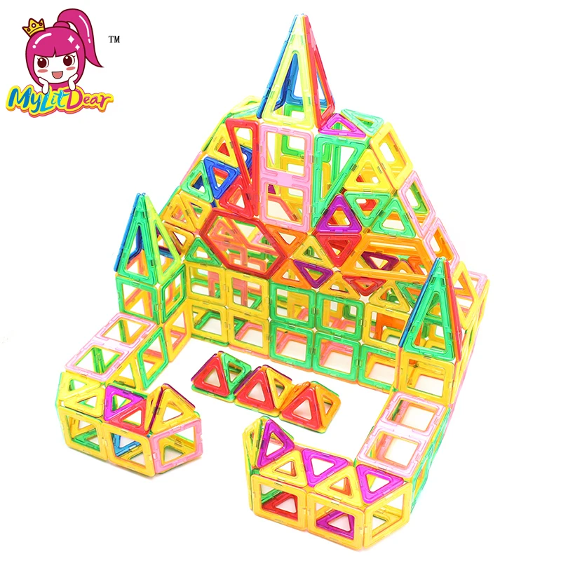 MyLitDear 213 шт. дворец магнитные игрушки строительные блоки мини 3D DIY Пластик