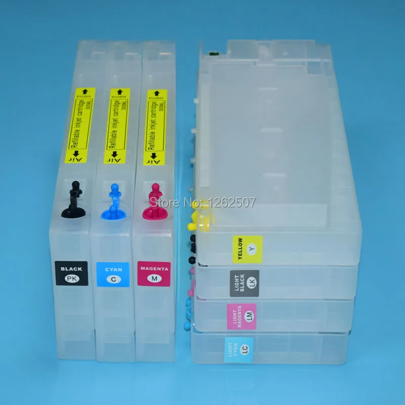 Многоразовый картридж для принтера Epson Stylus Pro 4800 300 мл с чипом|refillable cartridges|cartridge for
