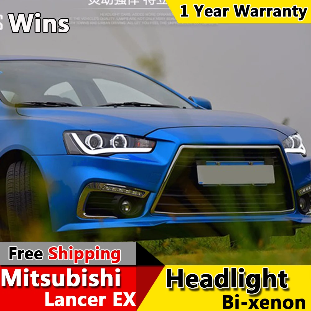 Wins светильник s для Mitsubishi LANCER головной LANCER-EX светодиодный Angel eye DRL передний Bi-Xenon