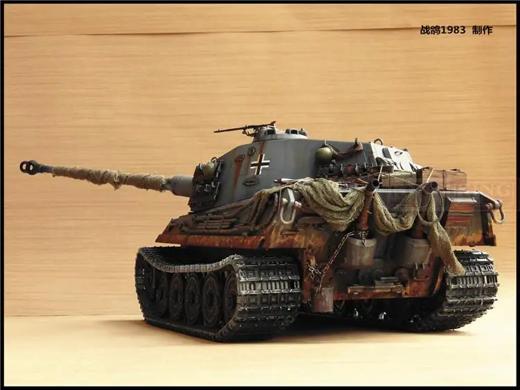KNL хобби 1:16 RC король модель танка Тигр пульт дистанционного управления OEM Тяжелое покрытие краски, чтобы сделать старый обновление