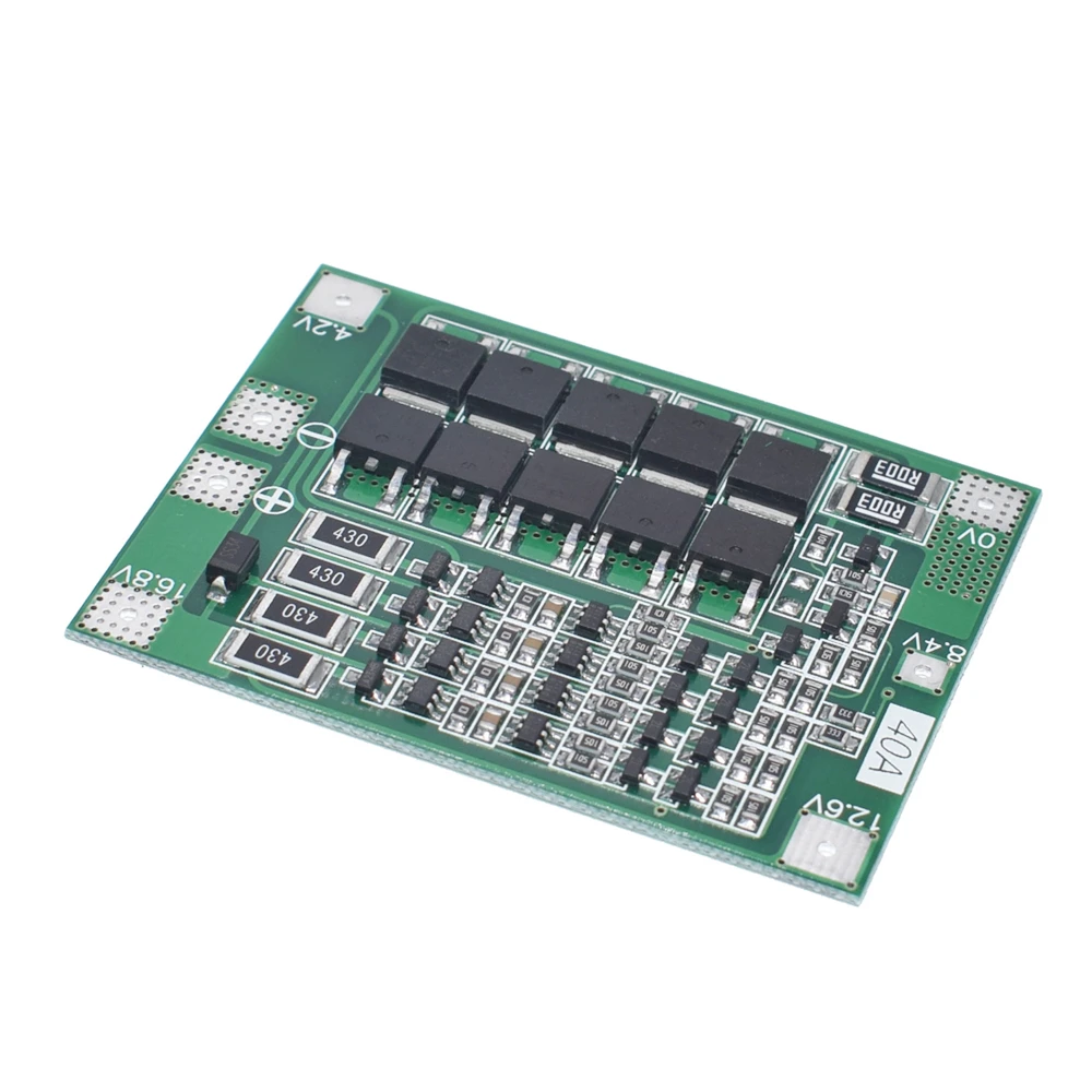 4S 40A литий ионный Батарея 18650 Зарядное устройство PCB плата защиты BMS с балансом