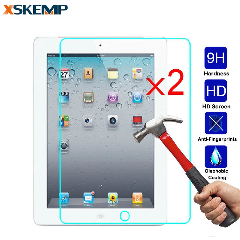 2 шт./лот закаленное стекло 2.5D 9H 0 3 мм для iPad mini 4 Air Air2 Pro 9 7 10 ультратонкая Защитная