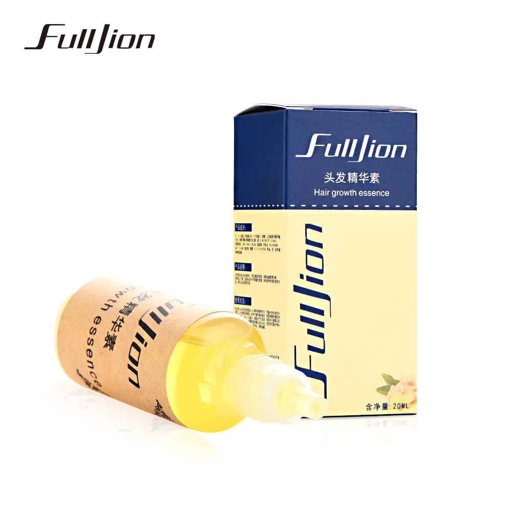 Fulljion Hair Growth Essence Loss Liquid 20ml damage hair repair treatment Dense Grow Fast Restoration Pilatory Ginger | Красота и