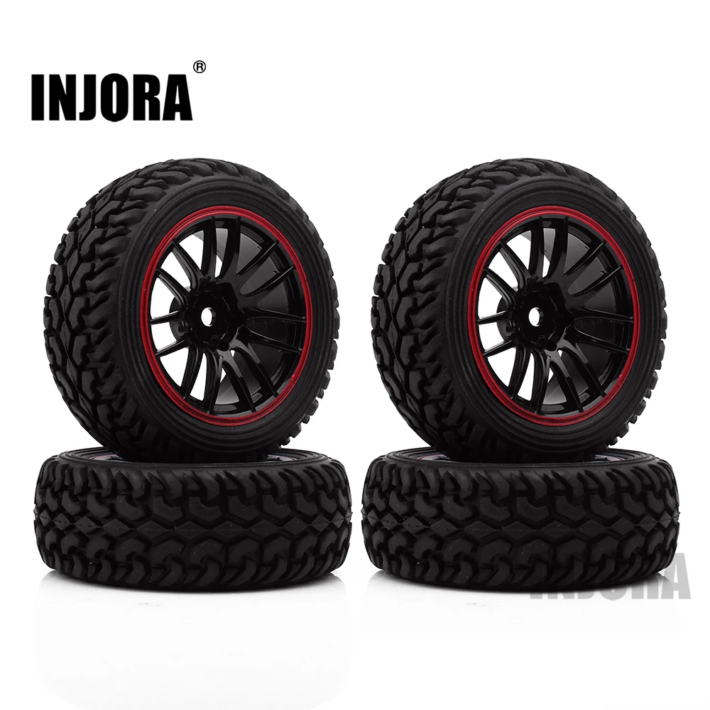 INJORA 70*30 мм 4 шт. пластиковые обода колеса и раллийные шины для 1/10