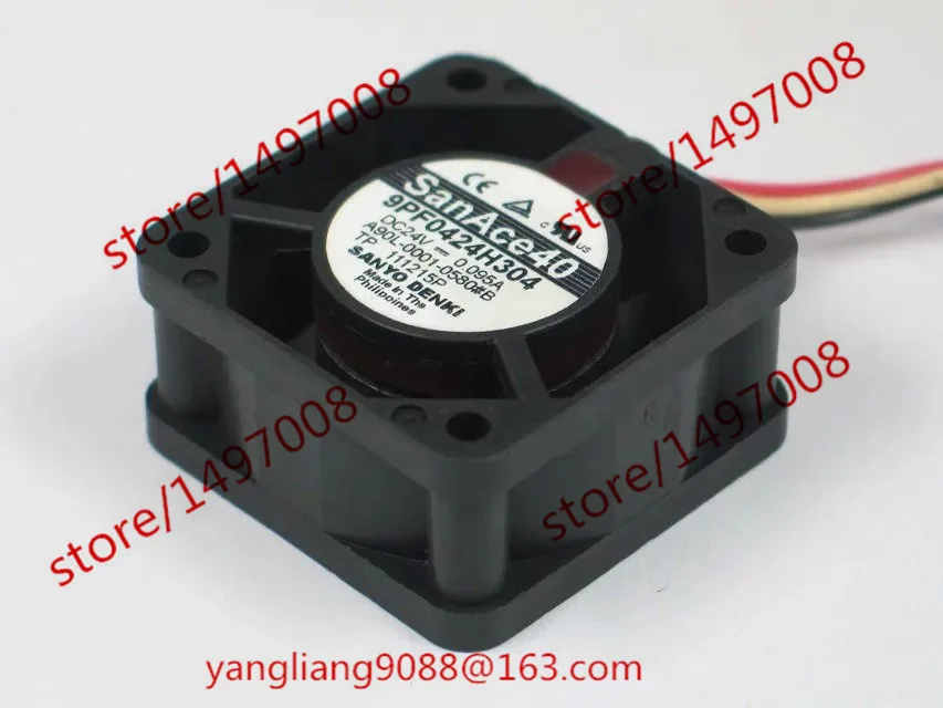 Вентилятор охлаждения сервера Sanyo Denki 9PF0424H304 DC 24 В 0.095A 40x40x28 мм|square fan|server fanfan 40mm |