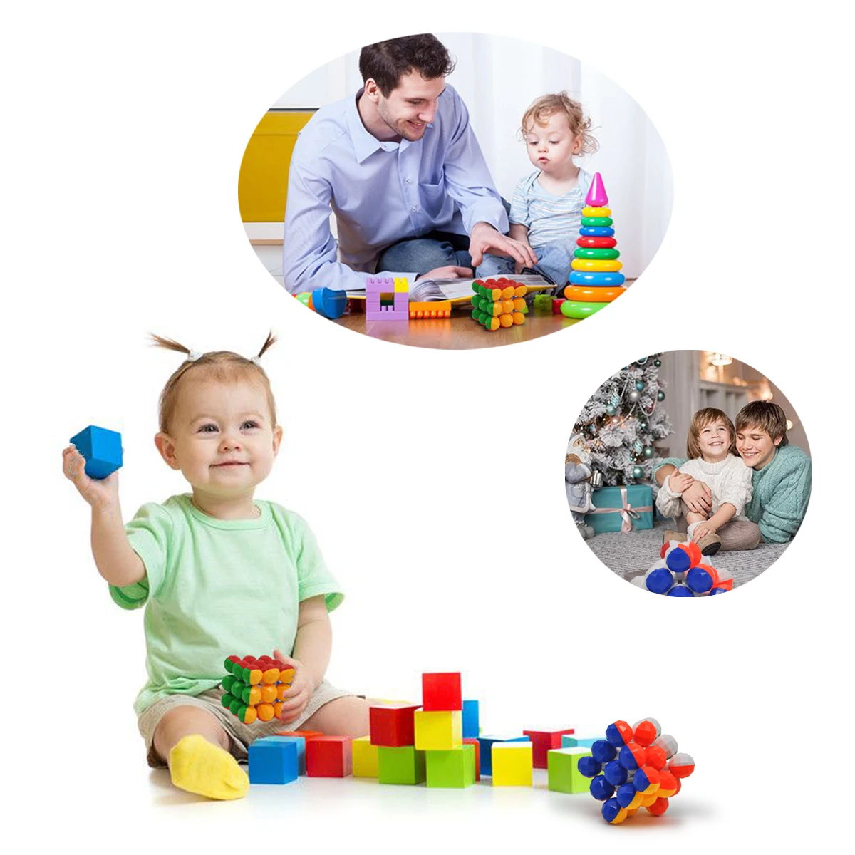 Профессиональный круговой 3*3*3 скоростной мяч магические кубики развивающие